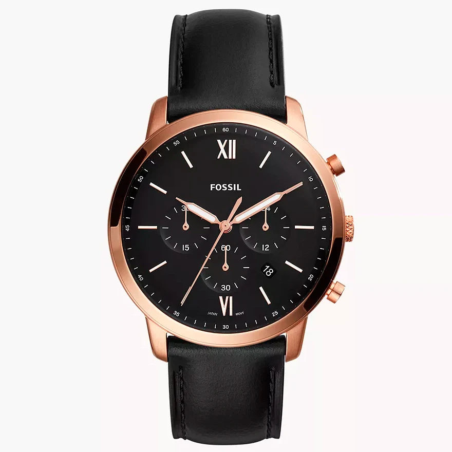 Fossil Neutra reloj Análogo para Caballero Correa de Cuero