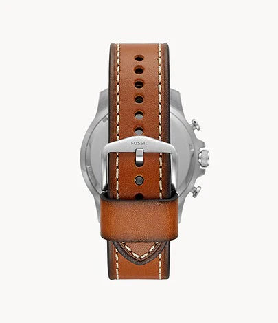 Reloj Fossil Bowman de caballero banda de cuero 46 mm