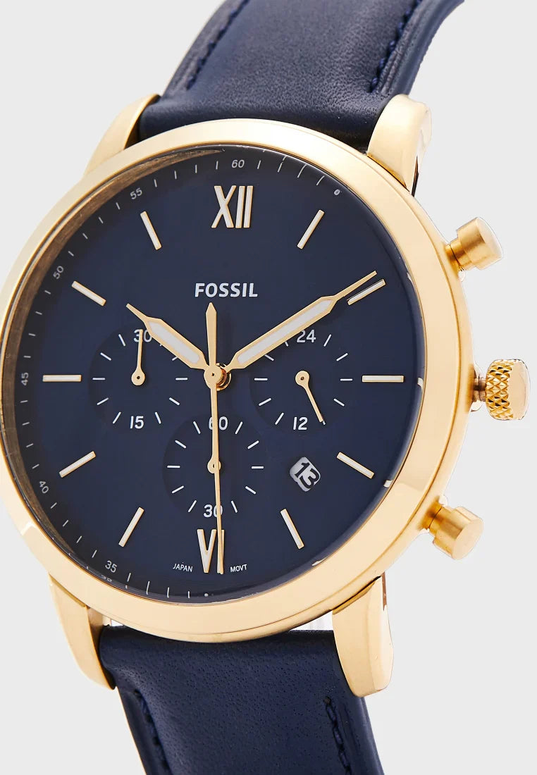 Fossil Neutra reloj Análogo para Caballero Correa de Cuero