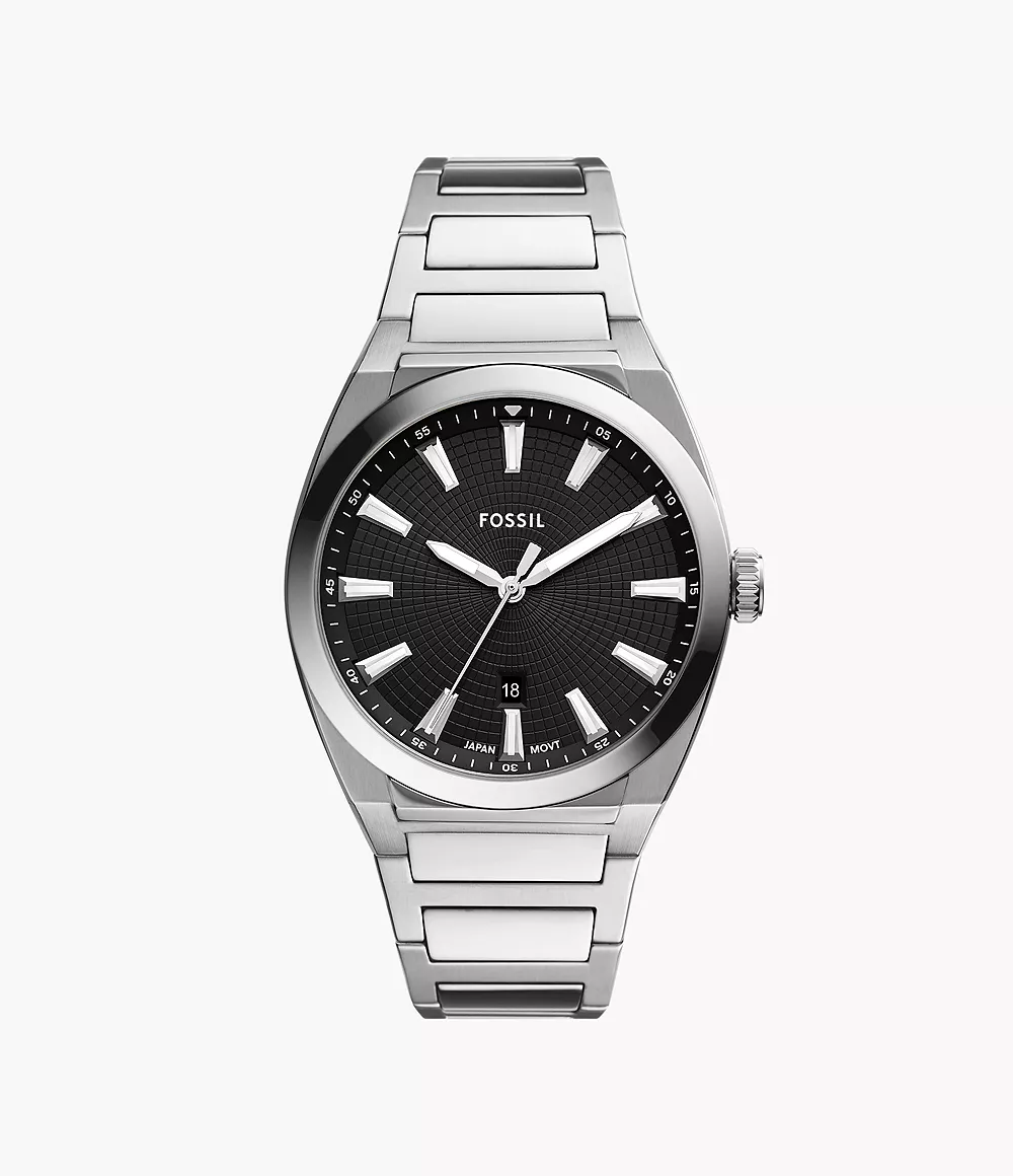 Fossil Everett Reloj para Hombre Análogo Pulsera de Metal