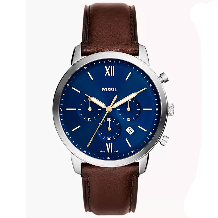 Fossil Neutra reloj Análogo para Caballero Correa de Cuero