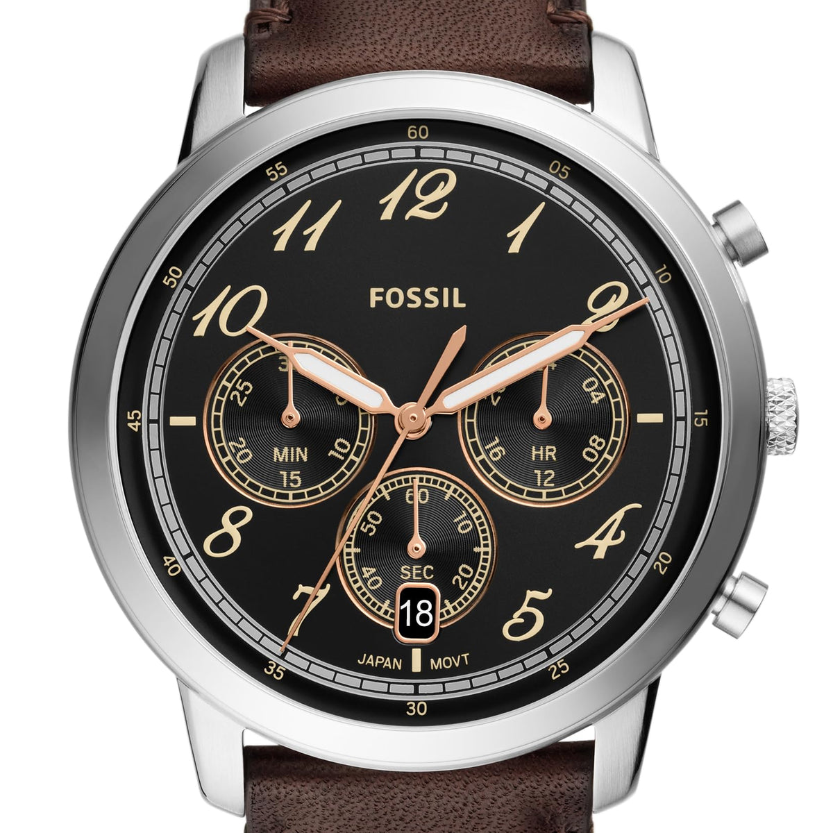 Reloj Cronógrafo de hombre pulsera de piel