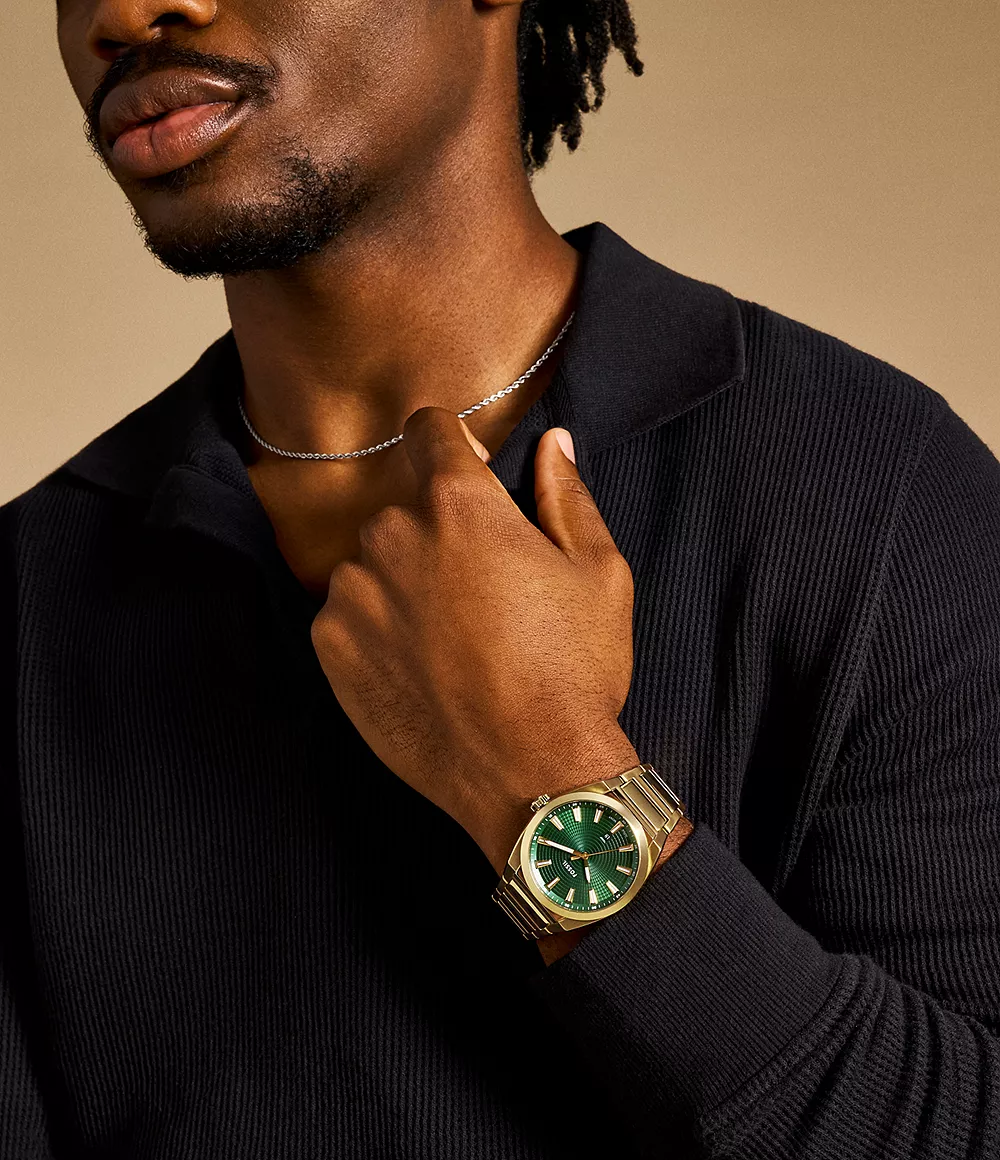 Fossil Everett Reloj para Hombre Análogo Pulsera de Metal