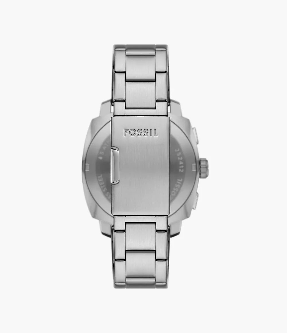 Reloj Fossil Machine de caballero correa de acero inoxidable 45 mm
