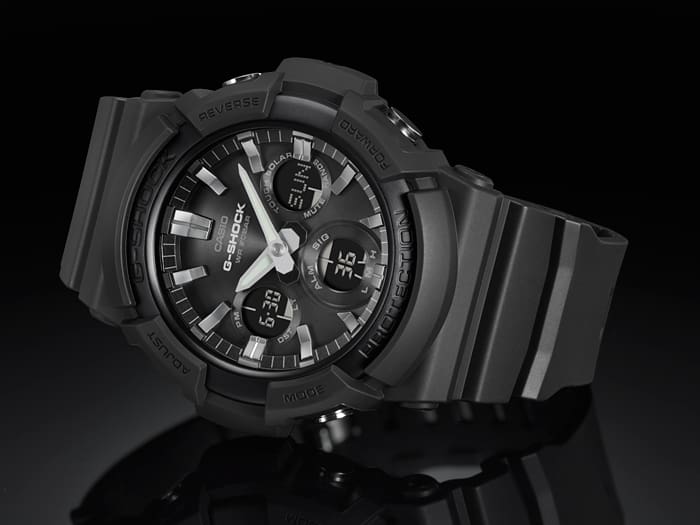 GAS-100 Reloj G-Shock de hombre correa de caucho 42 mm