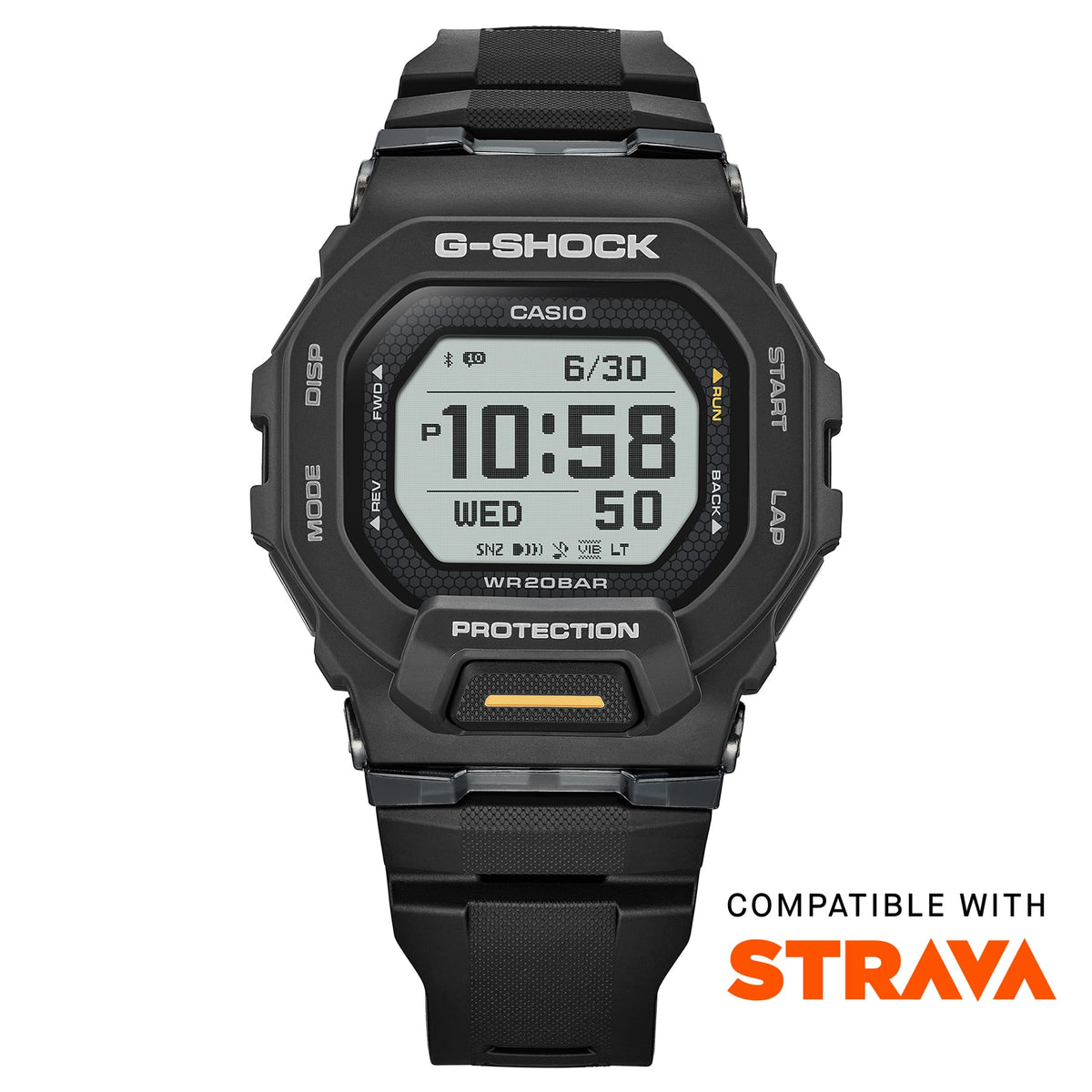 GBD-200 Reloj G-Shock Pulsera de Caucho para Hombre Digital Bluetooth