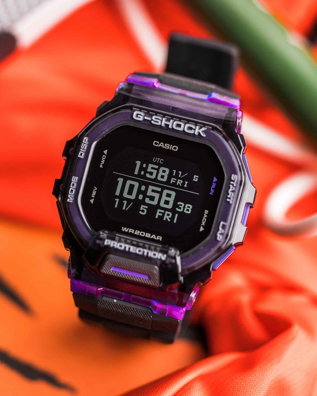 GBD-200 Reloj G-Shock Pulsera de Caucho para Hombre Digital Bluetooth