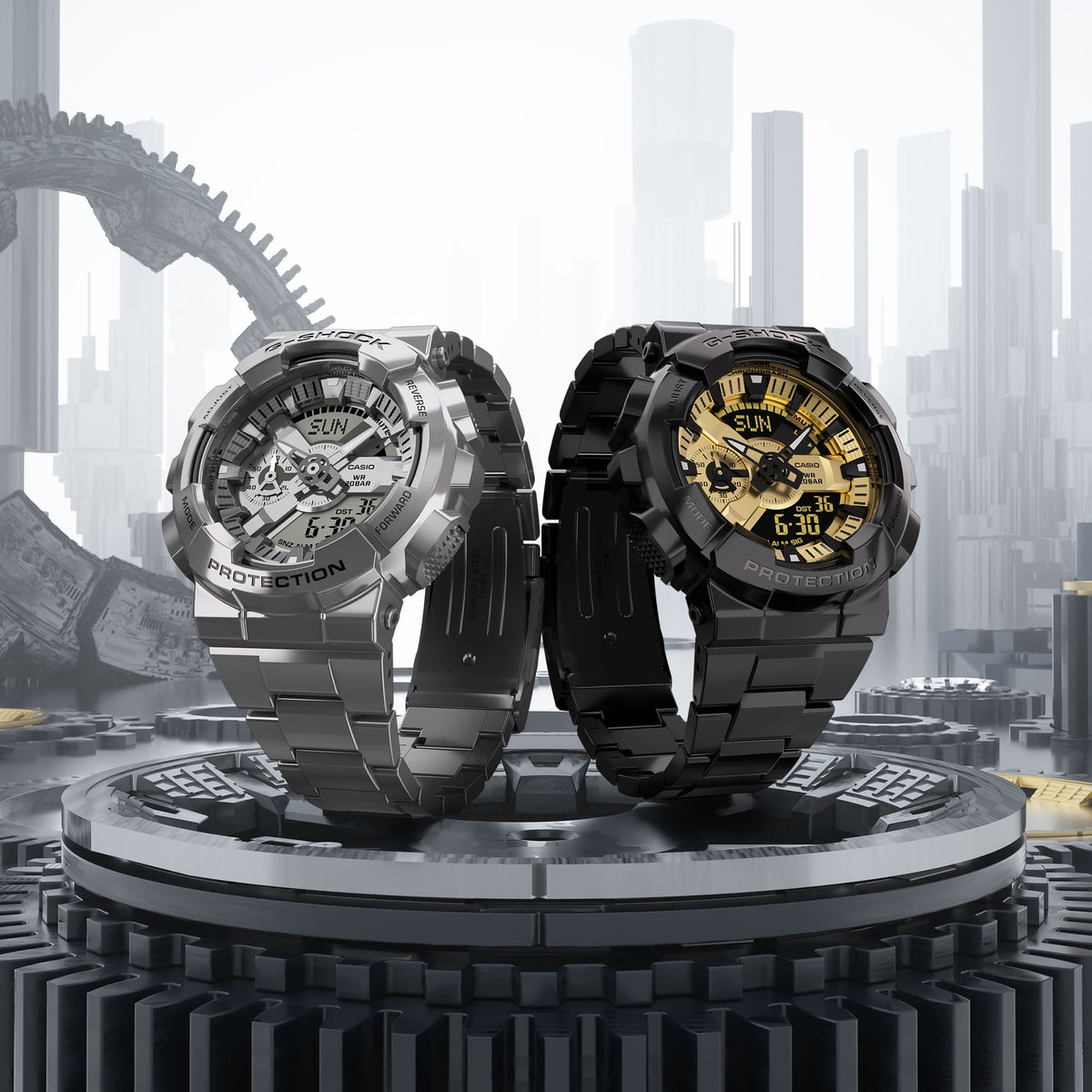 GM-110 Reloj G-Shock de hombre correa de metal