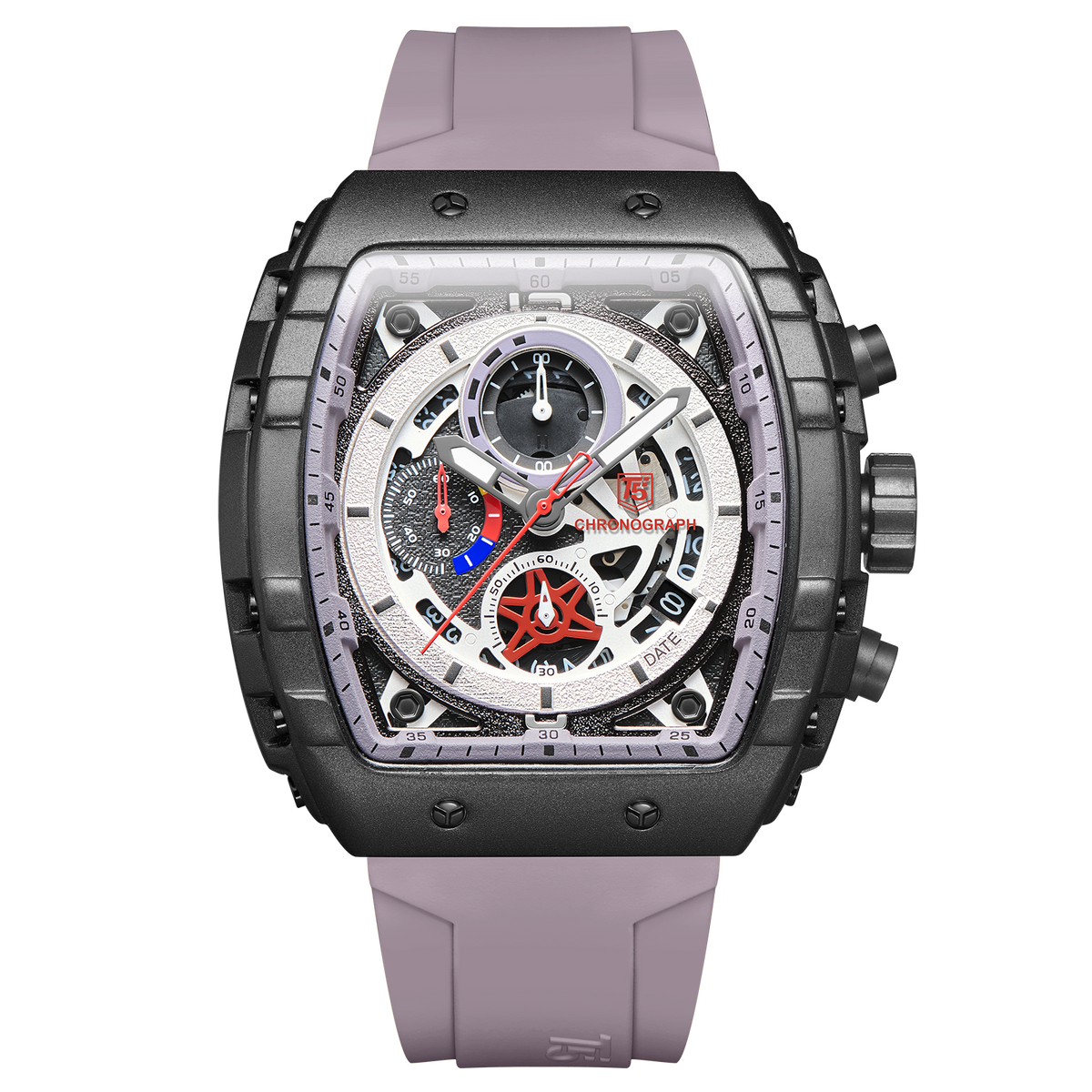H3905G Reloj T5 para hombre pulsera de caucho