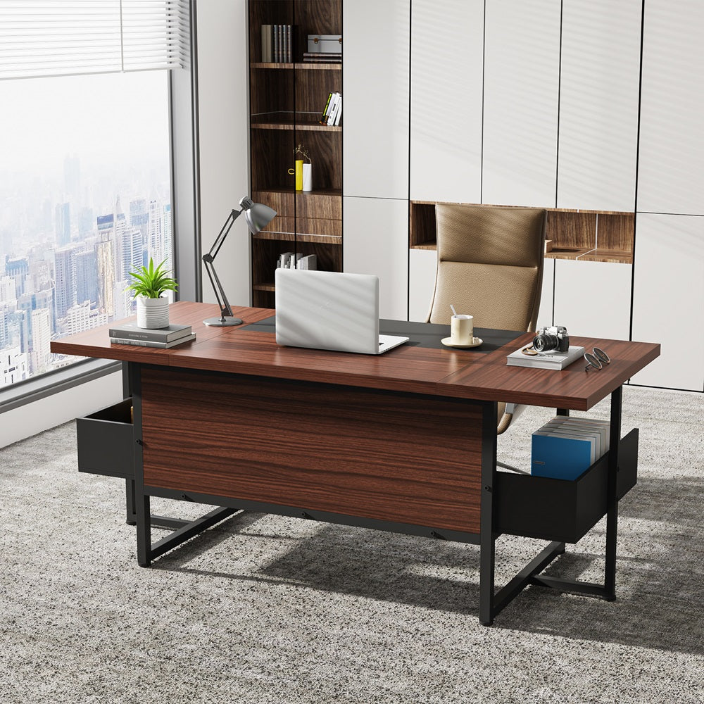 Escritorio mueble marca Tribesigns para oficina y homeoffice HOGA-XK00406