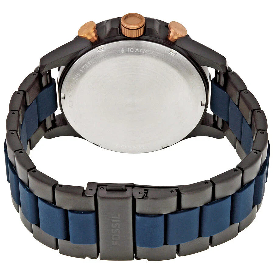 Reloj Fossil Nate de caballero pulsera de metal 50 mm
