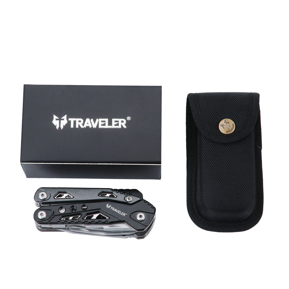 Navaja Multiherramientas Marca Traveler Modelo MQ034G con Estuche