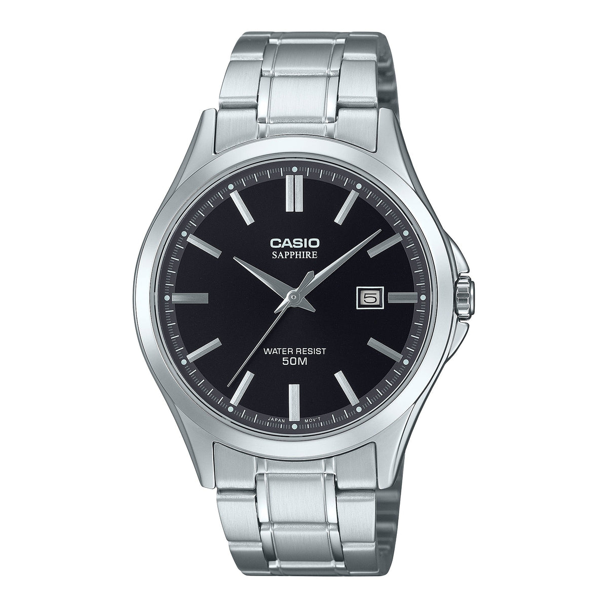 MTS-115D Reloj Casio de hombre correa de metal con cristal de zafiro