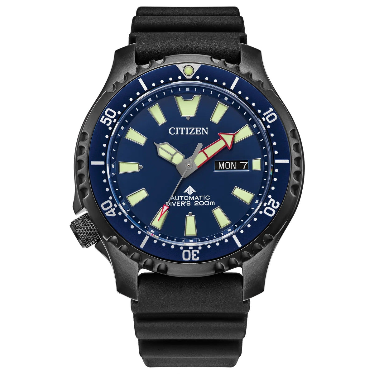 NY0158-09L Reloj Citizen para caballero pulsera de caucho