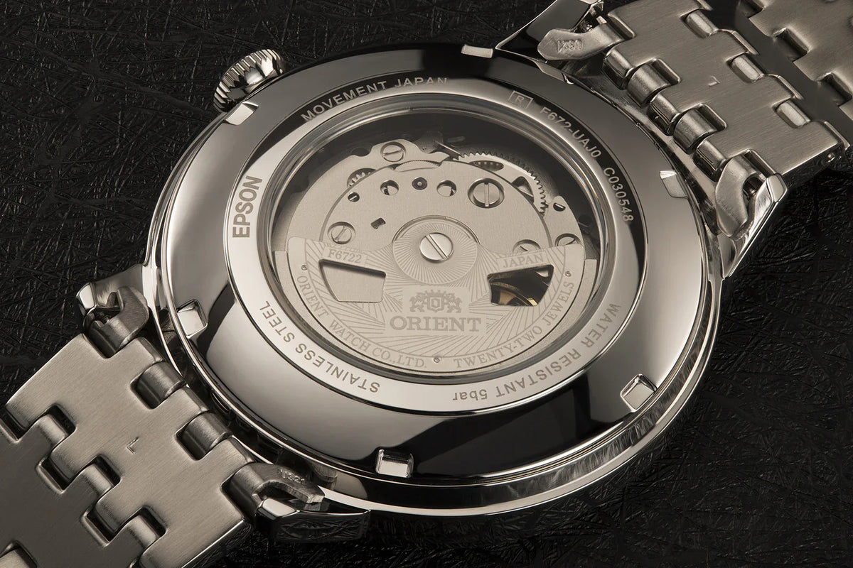 RA-AC0J02B Orient Contemporary de hombre pulsera de metal