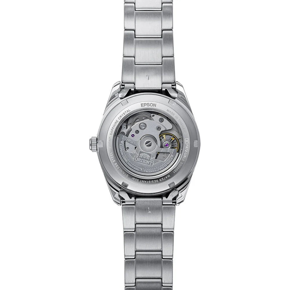 RA-AC0R08Y Reloj Orient Stretto Date de hombre correa de metal