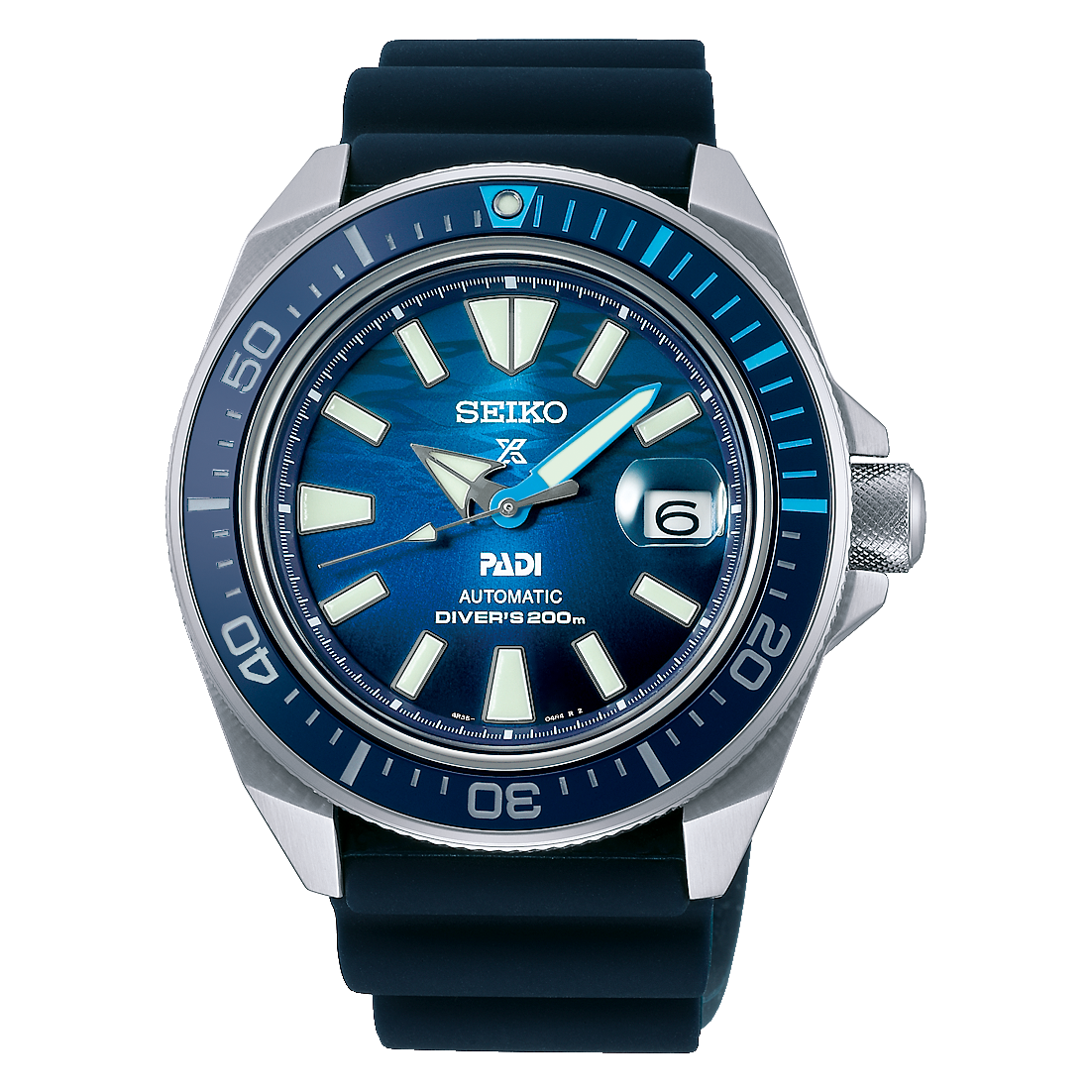 SRPJ93K1 Reloj Seiko Prospex King Samurai de hombre banda de goma