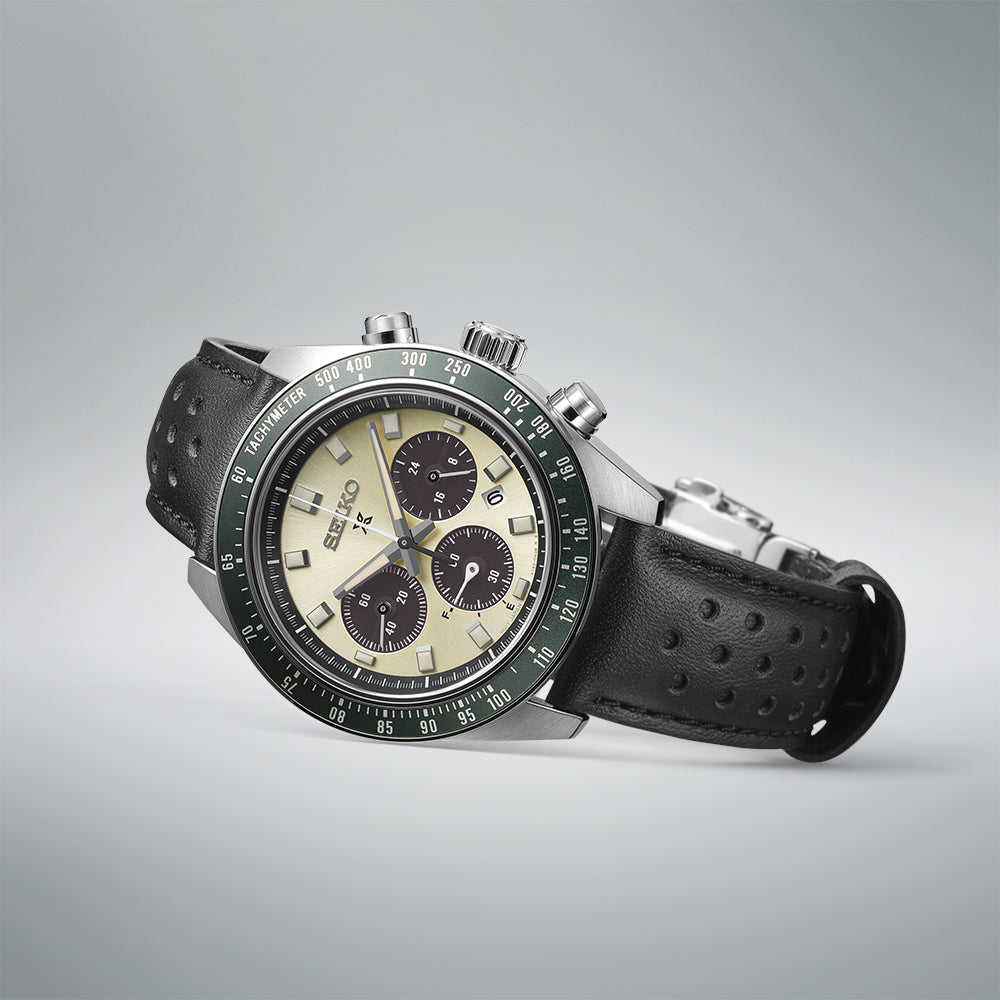 SSC943P1 Reloj Seiko Prospex Speedtimer de hombre pulsera de cuero 41 mm