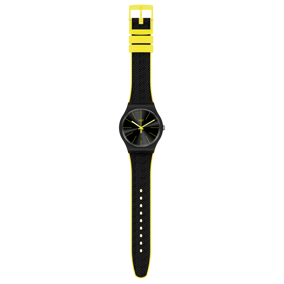 SUOB406 Reloj Swatch Night Cord unisex correa de tela