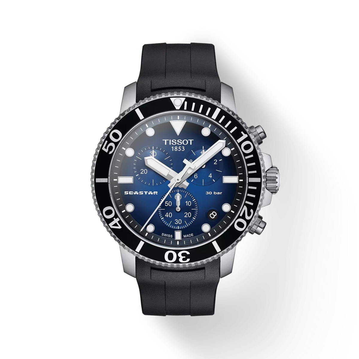 T120.417.17.041.00 Tissot Seastar 1000 de hombre correa de caucho