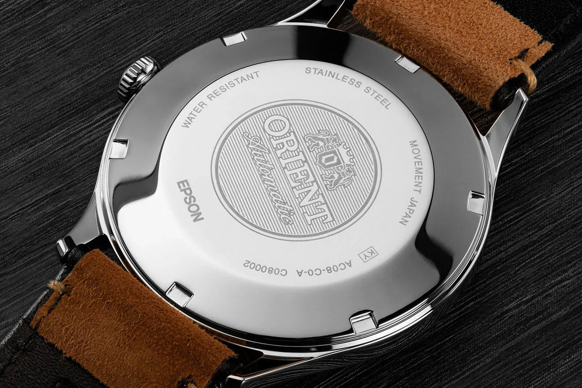 TAC08003A Reloj Orient Bambino de hombre pulsera de cuero