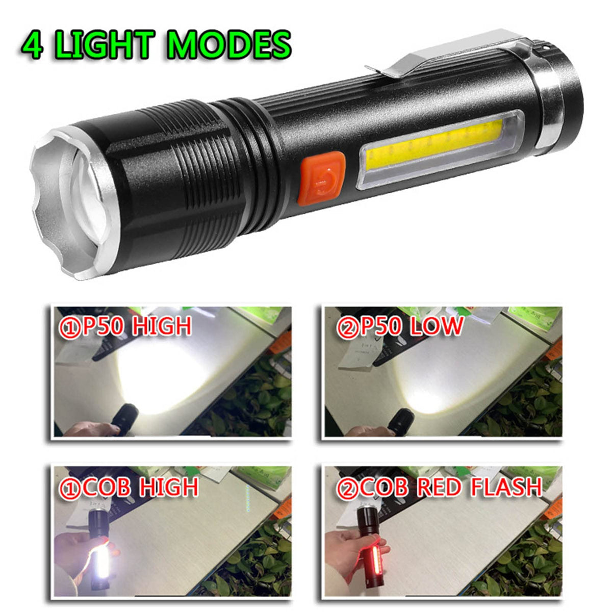 TS-FL1138 Linterna LED P50 recargable