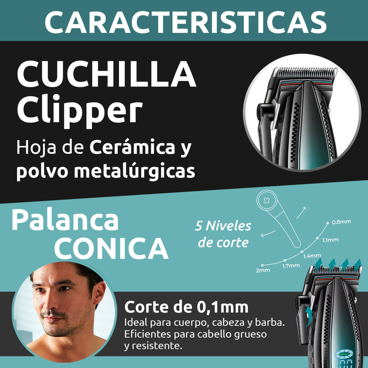 VGR V-270 Máquina Profesional para Corte de Cabello