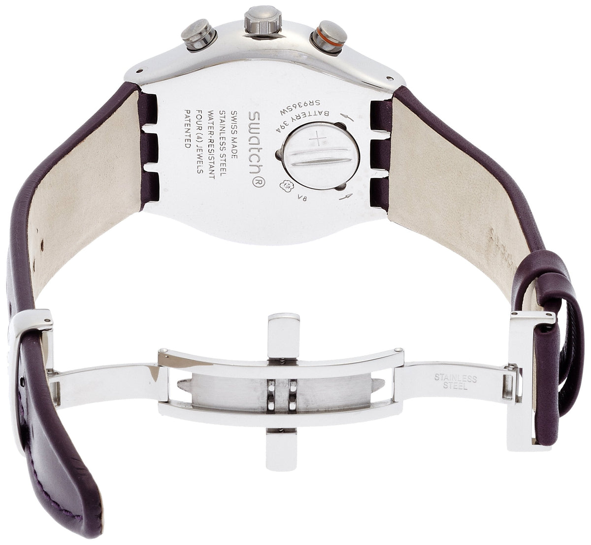YVS413 Reloj Swatch Irony Prisoner de hombre correa de cuero