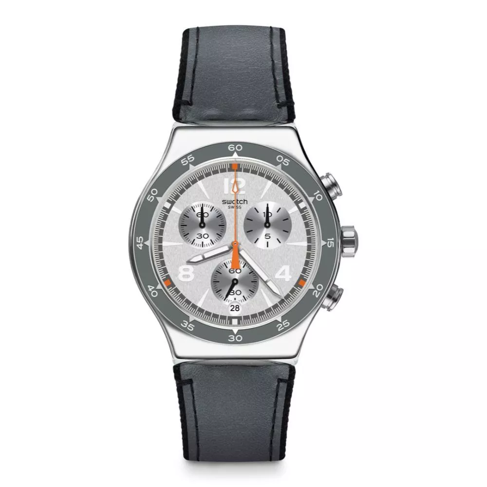YVS446 Reloj Swatch Irony de caballero banda de piel