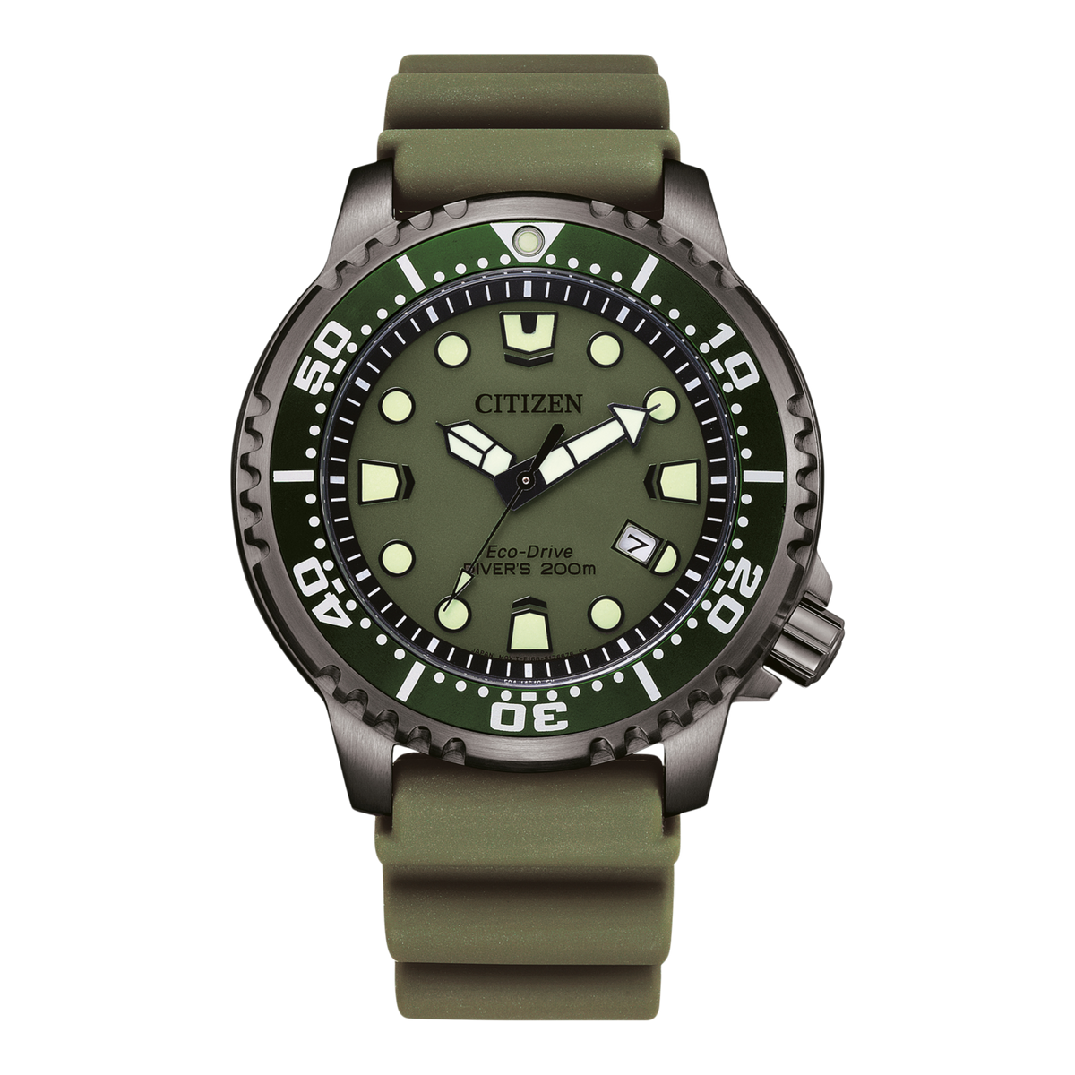 bn0157-11x Reloj Citizen de hombre pulsera de caucho 44 mm