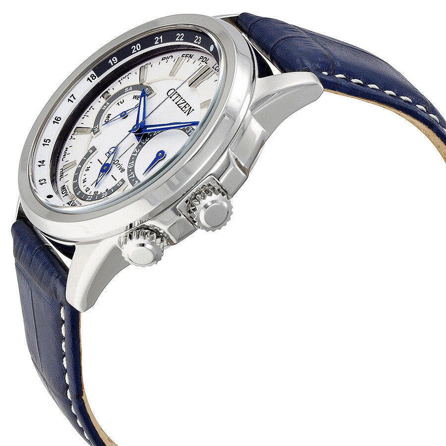 bu2020-02a Reloj Citizen Calendrier de hombre pulsera de cuero 44 mm