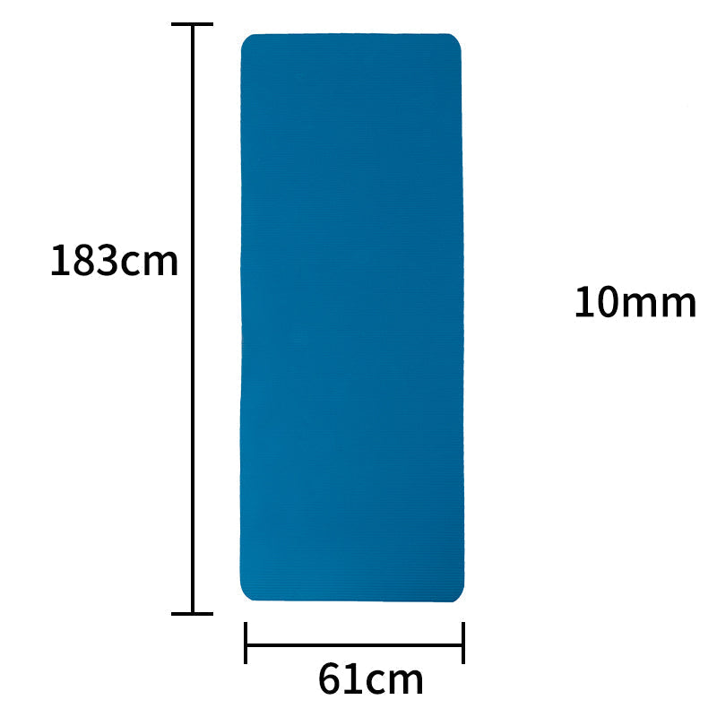 KJ-001 Yoga Mat 183 cm grosor 1cm Alfombra de ejercicio