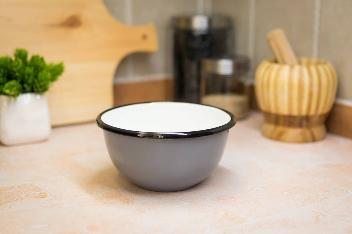 Taza Bola Gris De Peltre