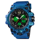 1155 Reloj Skmei para Hombre Pulsera de Caucho Doble hora