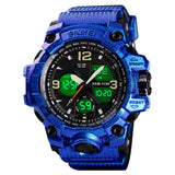 1155 Reloj Skmei para Hombre Pulsera de Caucho Doble hora