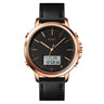 1652 Reloj Skmei para Hombre Pulsera de Cuero Doble hora