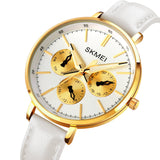 1665 Reloj Skmei para Mujer Pulsera de Cuero Análogo
