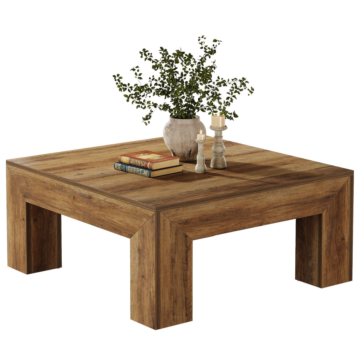 HOGA-RY0337 Mesa de centro Cuadrada Tribesigns MDF