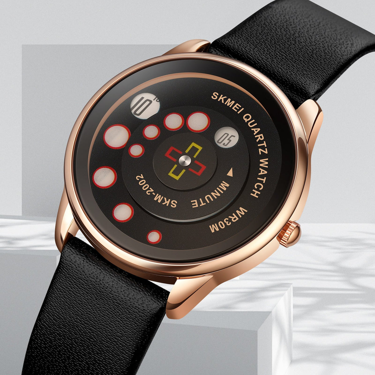 2002 Skmei Reloj para Hombre Pulsera de Cuero Análogo