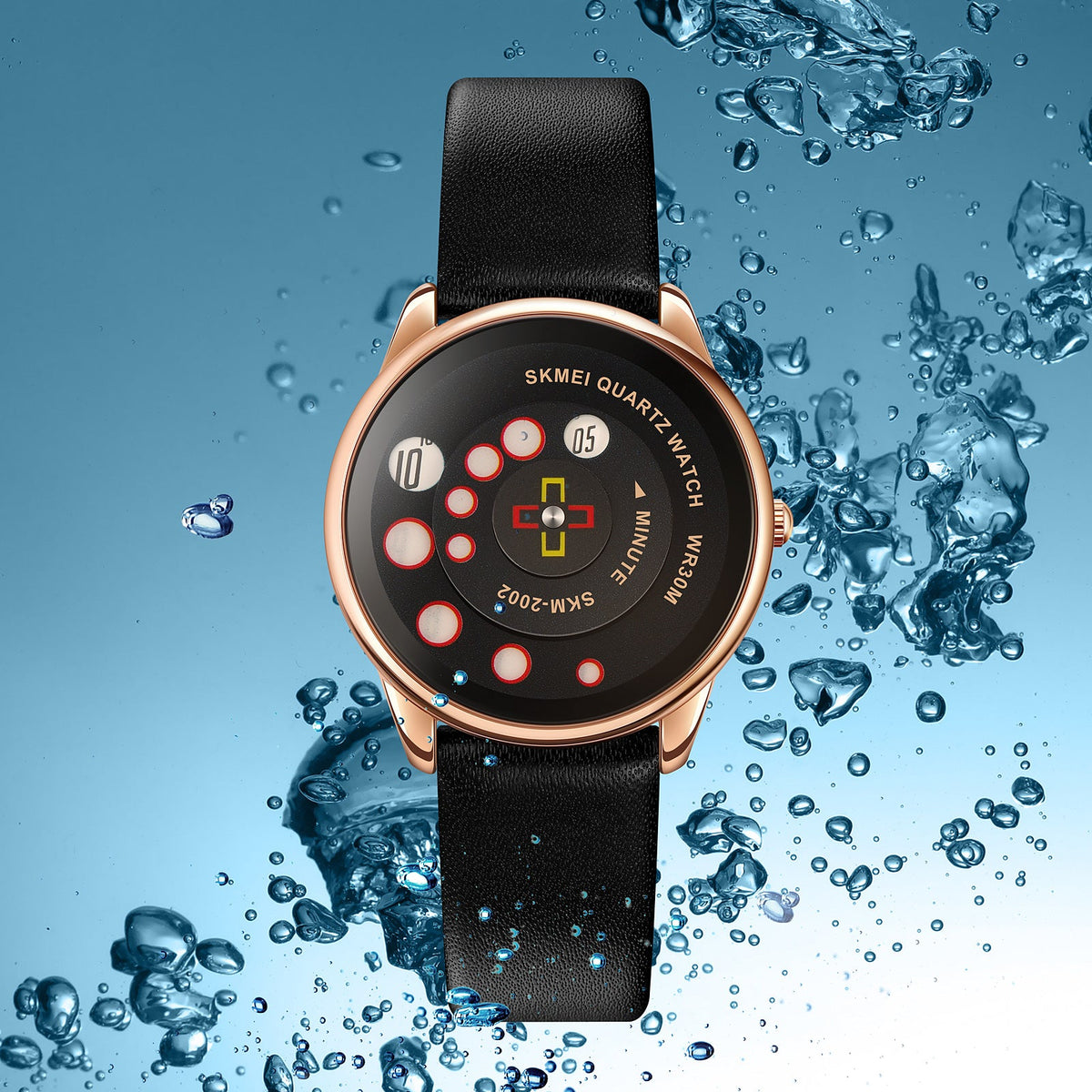 2002 Skmei Reloj para Hombre Pulsera de Cuero Análogo