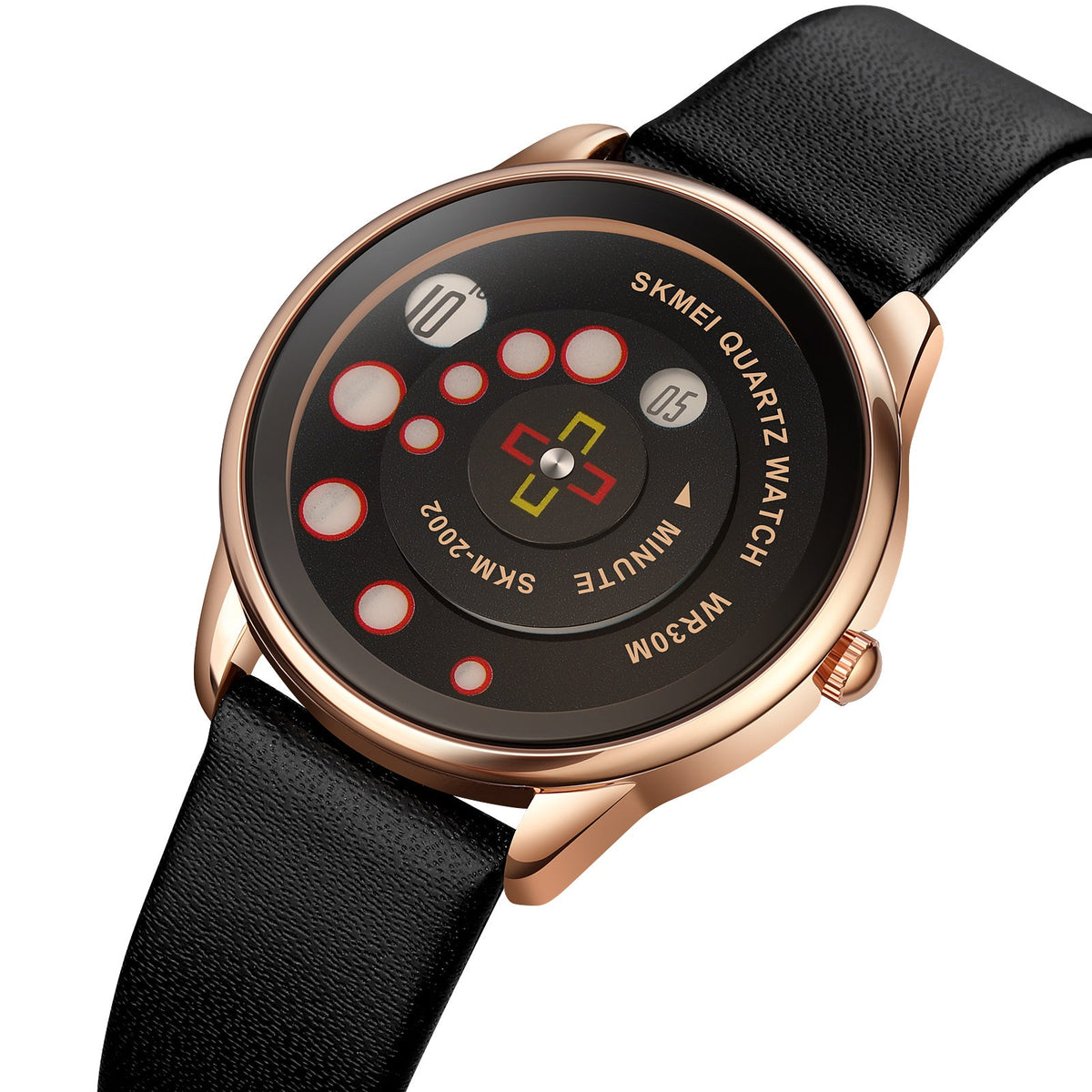 2002 Skmei Reloj para Hombre Pulsera de Cuero Análogo