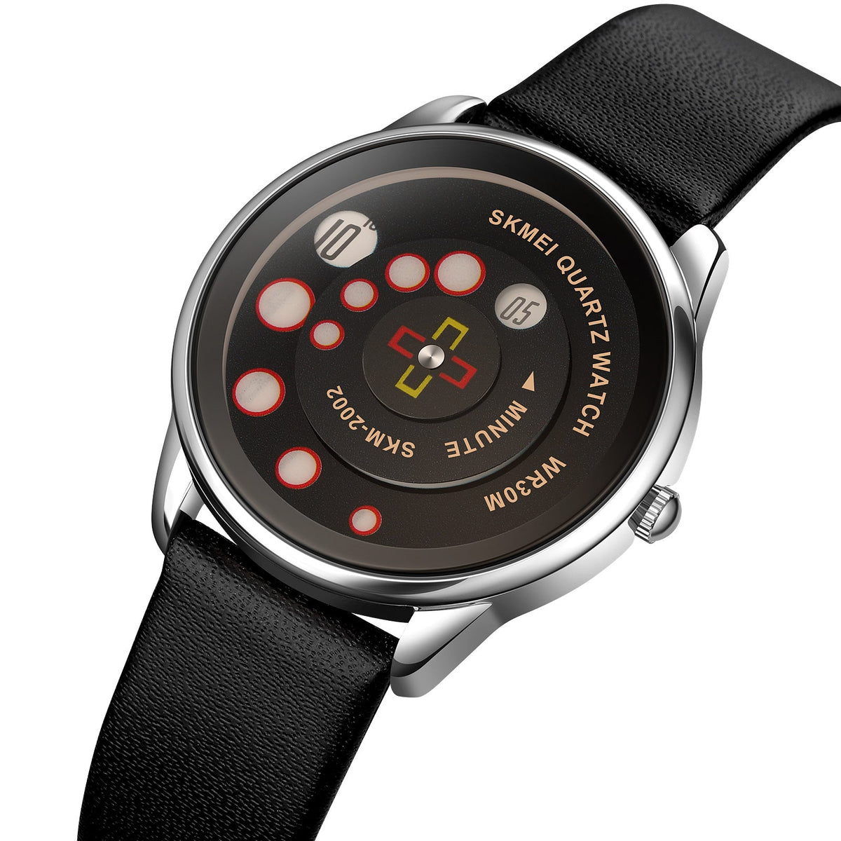 2002 Skmei Reloj para Hombre Pulsera de Cuero Análogo