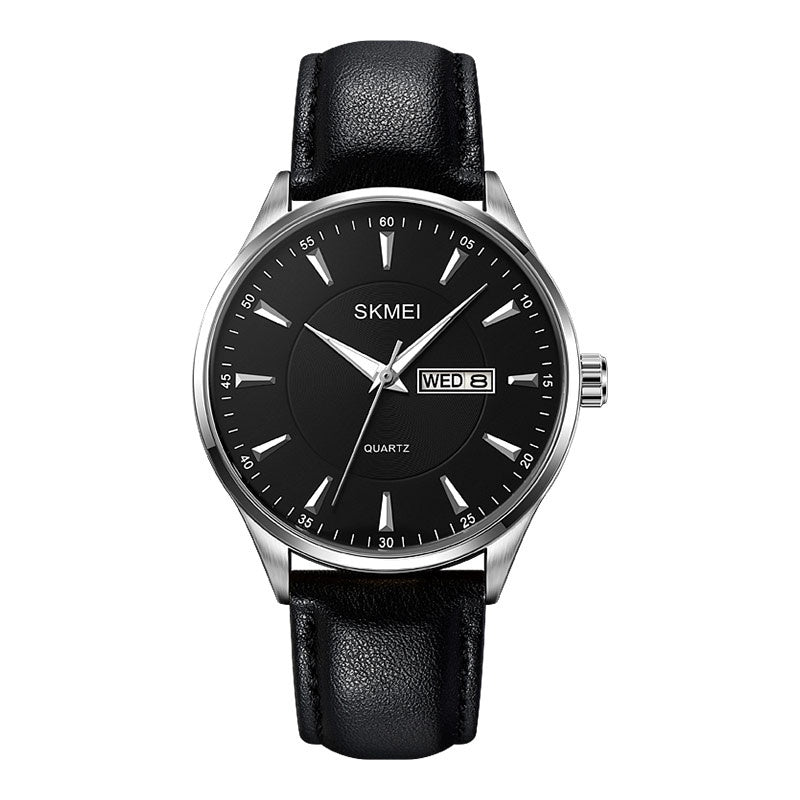 2075 Skmei Reloj para Hombre Pulsera de Cuero Análogo