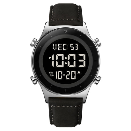 2079L Skmei Reloj para Hombre Pulsera de Cuero Digital