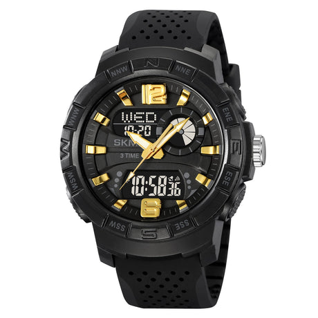 2163 Reloj Skmei pulsera de resina doble hora