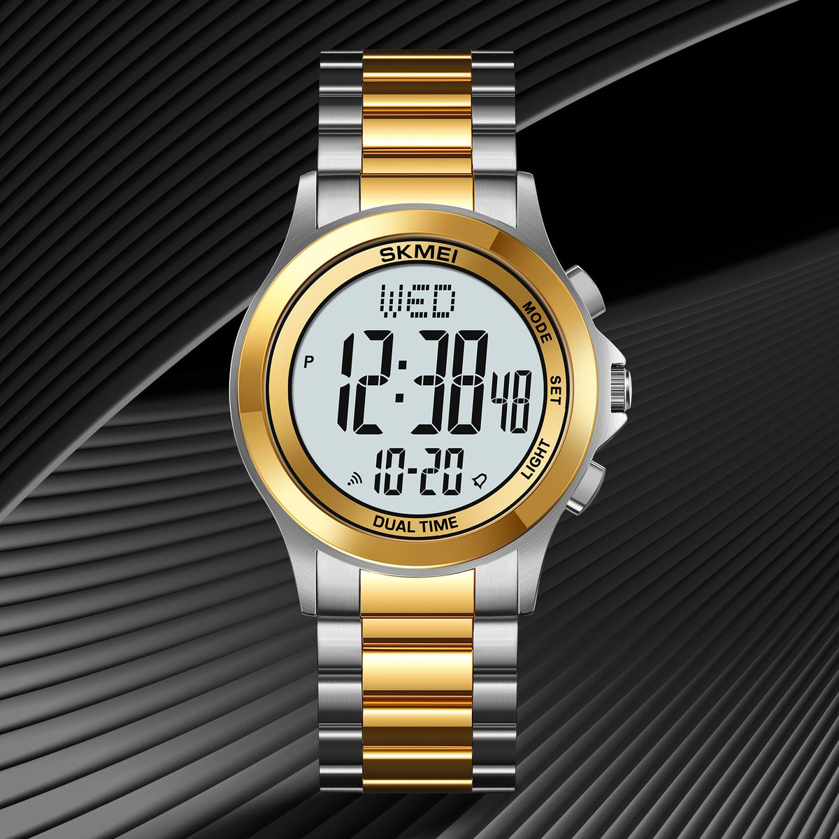 2271 Reloj Skmei para caballero pulsera de metal digital