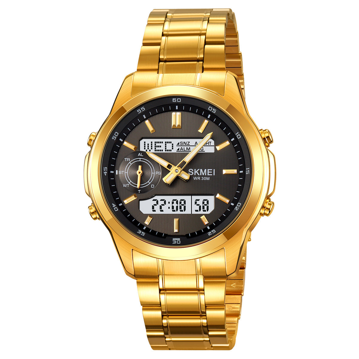 2284 Reloj skmei para caballero pulsera de metal