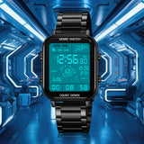 2301 Reloj Skmei para caballero digital pulsera de metal