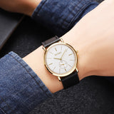 2308 Reloj Skmei para hombre pulsera de curo redondo