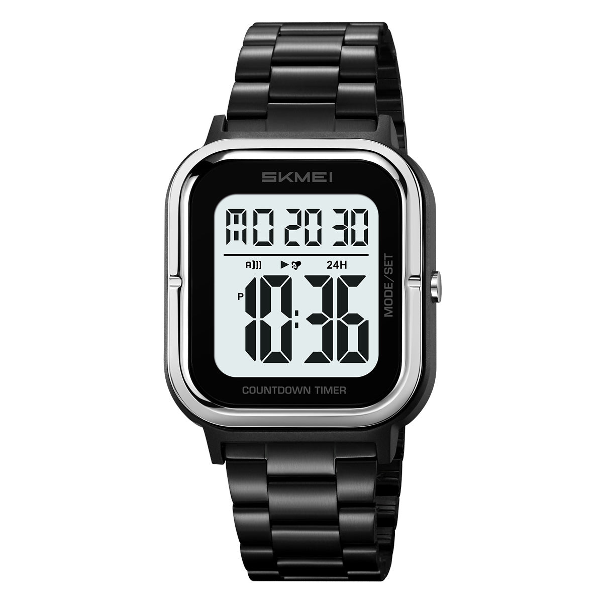 2316 Reloj Skmei para caballero pulsera de metal digital
